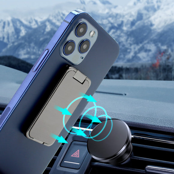 Soporte Magnético Retráctil para Celular - Anillo Giratorio Multifuncional
