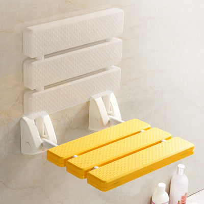 Taburete Plegable de Baño con Soporte de Pared - Seguro y Antideslizante para Adultos Mayores