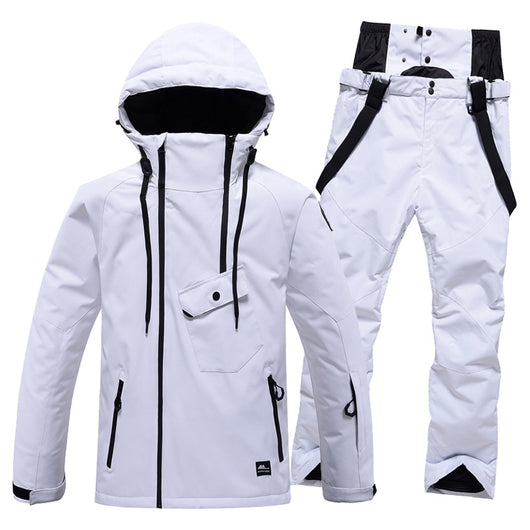 Traje de Esquí Unisex de Color Sólido - Image 10
