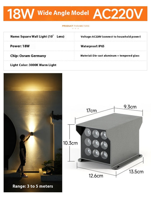 Lámpara de Pared Exterior Doble Cabezal IP65 - Iluminación Impermeable para Fachada - Image 8