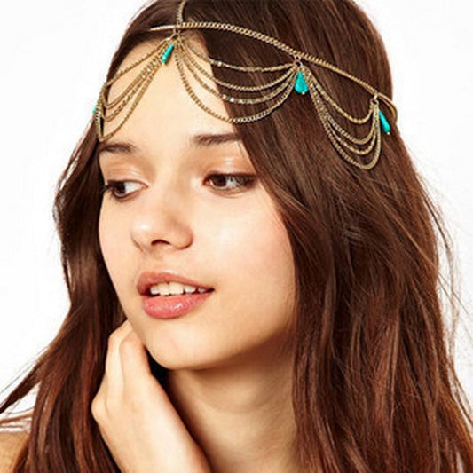 Cinta para el Cabello Étnica con Borlas - Image 2