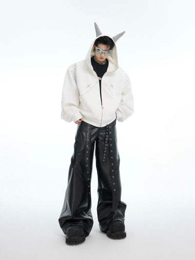 Suéter Hoodie Casual con Costuras Decorativas - Image 8