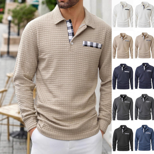 Polo Manga Larga Clásico para Hombre