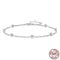 Ziyun Silver New Simple Pure Silver Bead Necklace Anklet For Women BST011 925 Sterling Silver