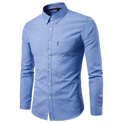 Camisa Slim Fit Coreana de Manga Larga para Hombre - Image 15