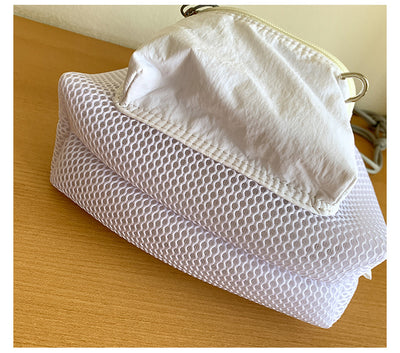 Bolsa Bucket de Malla con Cordón - Bolso Mensajero Chic para Mujeres - Image 16