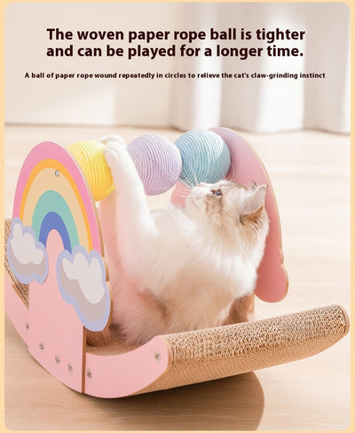 Rascador Arcoíris para Gatos - Tablero Resistente al Desgaste - Image 8