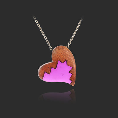 Collar Colgante de Resina con Diseño de Personalidad y Amor