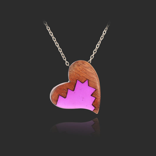 Collar Colgante de Resina con Diseño de Personalidad y Amor