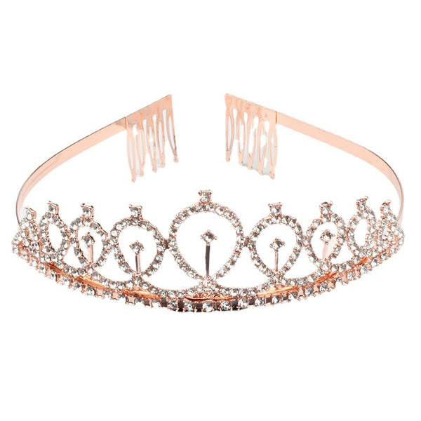 Corona de Cumpleaños Nupcial con Diamantes Brillantes en Aleación - Image 2