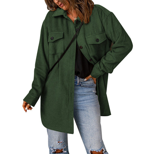 Chaqueta de Pana para Mujer - Elegancia Casual en Tono Sólido - Image 17