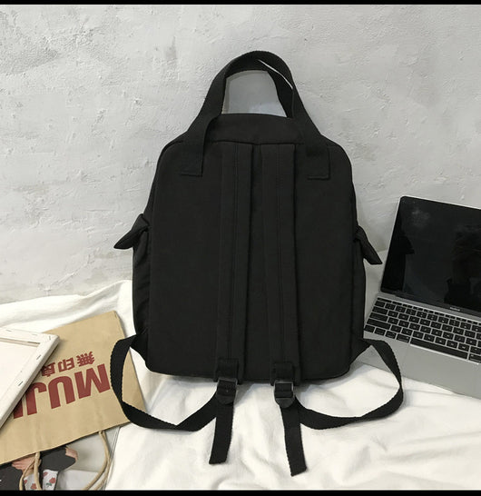 Mochila Universitaria de Gran Capacidad - Resistente Canvas para Estudiantes - Image 6