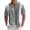 Playera de Rayas Estampado 3D para Hombre - Diseño Verano