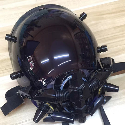 Casco Luminiscente de Rol Mecánico - Diseño Futurista de Ciencia Ficción - Image 5
