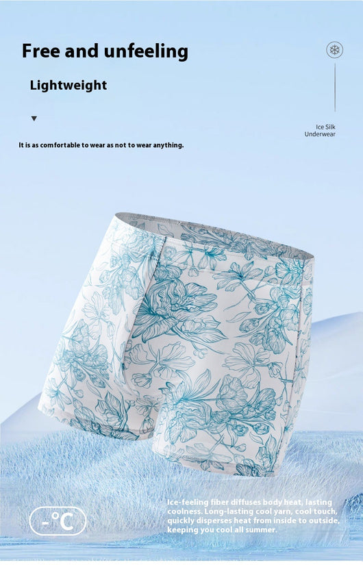 Bóxers de Seda de Hielo para Hombre - Pantalones Cómodos para Casa - Image 22