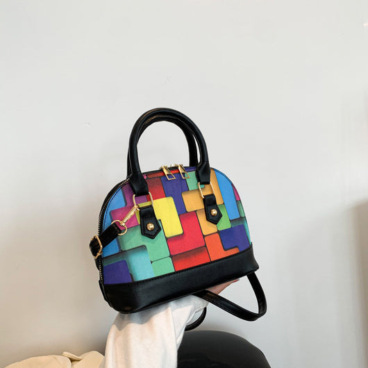 Bolso Shell con Costuras en Contraste - Diseño Moderno y Versátil - Image 3