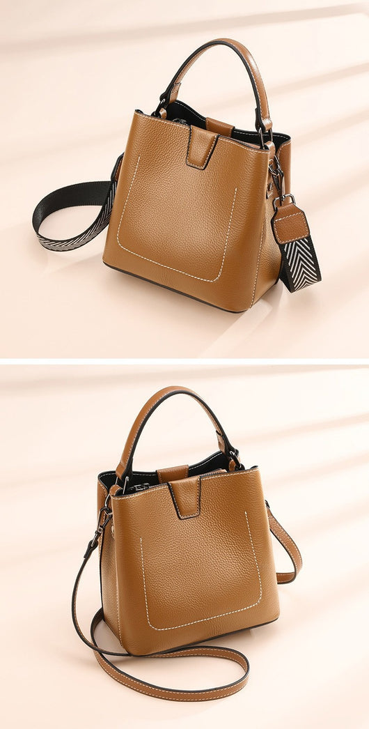 Bolso Bucket Crossbody de Moda para Mujer con Correa Ancha - Image 15