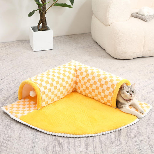 Cama Túnel 2 en 1 para Perros y Gatos - Diseño Abanico Acogedor - Image 9