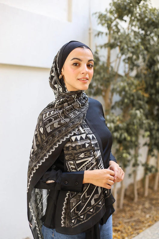 Pañuelo Hijab de Satén Estampado - Image 27