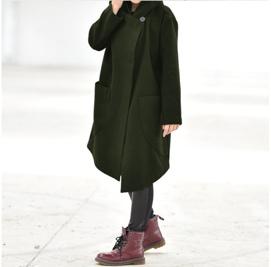 Sudadera Polar Suelta Larga con Protección al Viento para Mujer - Image 15
