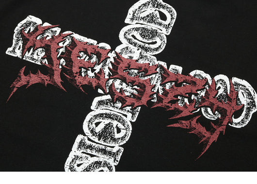Playera Holgada Unisex con Estampado de Cruces - Image 11