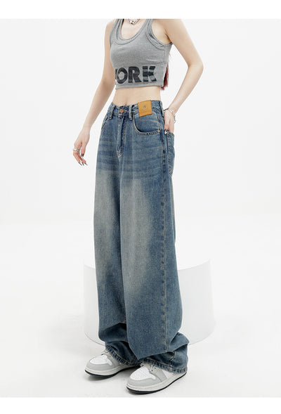 Jeans Retro Azul Holgados de Corte Recto - Image 30