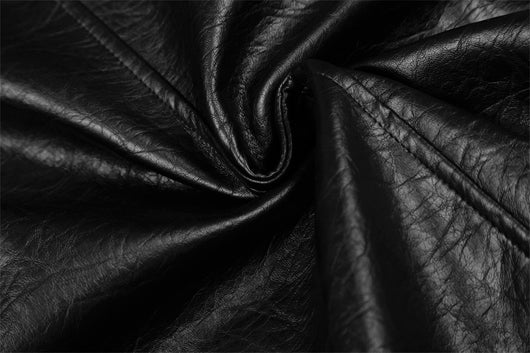 Chaqueta de Cuero Casual con Solapa - Diseño Liso y Versátil - Image 8