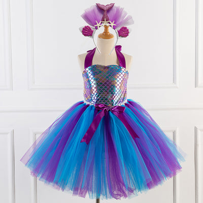 Vestido Infantil con Escamas de Pez - Diseño Elegante y Cómodo - Image 4