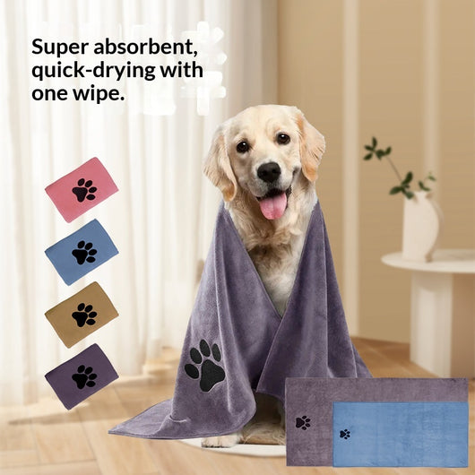 Toalla de Baño para Mascotas Secado Rápido Microfibra Extra Absorbente - Image 10