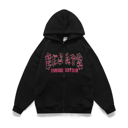 Sudadera Estampado Leopardo con Capucha Suelta para Parejas - Image 19