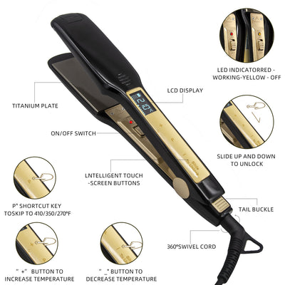 Plancha Alisadora Profesional con Pantalla Táctil para Salones de Belleza - Image 4
