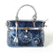 Bolso Bandolera Denim con Cierre de Strass y Incrustaciones de Vidrio