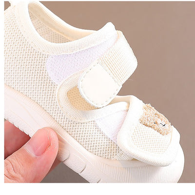 Sandalias para Bebé con Osito Bordado, Suela Suave y Antideslizante - Image 11
