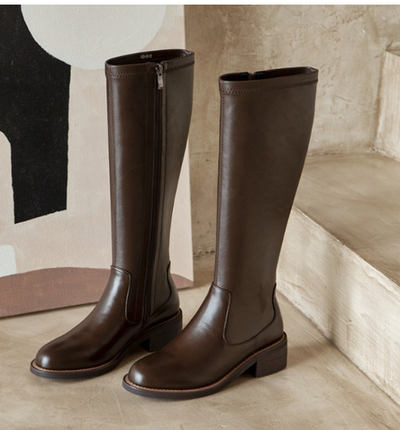 Botas Elásticas de Tacón Medio para Invierno - Estilo Influencer - Image 7