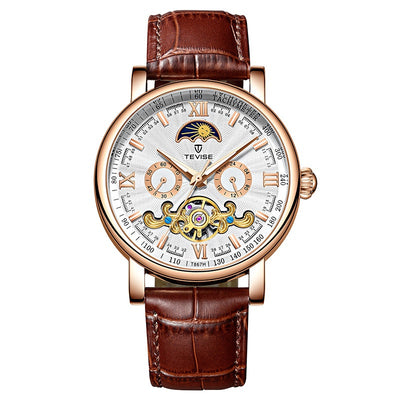Reloj Mecánico Elegante de Esfera Grande con Calendario - Image 3