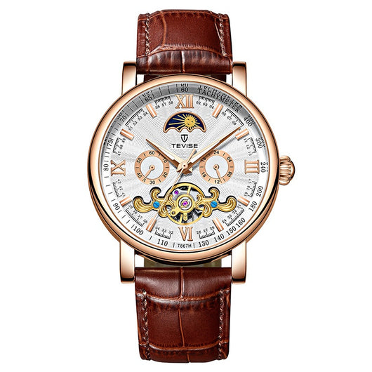 Reloj Mecánico Elegante de Esfera Grande con Calendario - Image 3