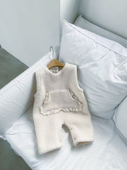 Mameluco Infantil Estilo Vaquero Forrado en Lana Merino con Bolsillos Grandes - Image 13