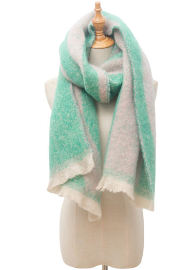 Bufanda Tejida Jacquard Otoño Invierno Estilo Europeo y Americano - Image 32