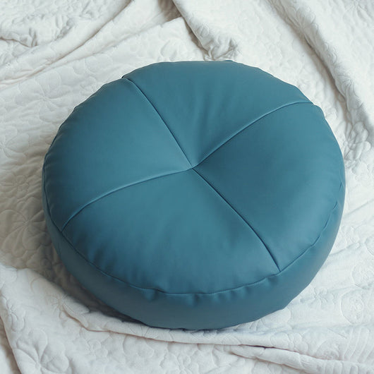 Sofá Futon Tatami de Cuero Estilo Japonés con Cojín de Piso - Image 12