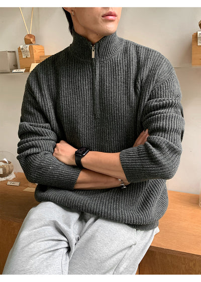 Suéter Cuello Alto con Cierre de Hombre para Otoño Invierno - Image 23