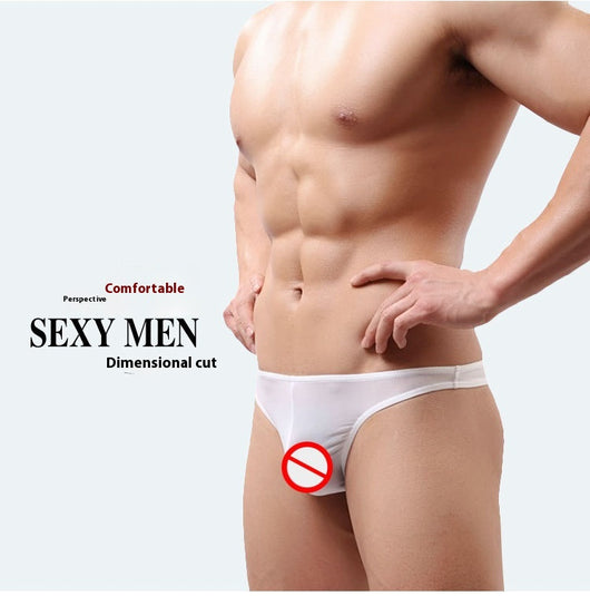 Tanga Transparente Respirable de Seda Helada para Hombre - Image 17