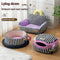 Caseta Felina Rayada de Tres Piezas - Set Completo para Gatos