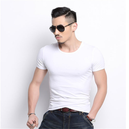 Camiseta Suelta de Verano Estilo Hong Kong - Manga Corta Lisa - Image 2