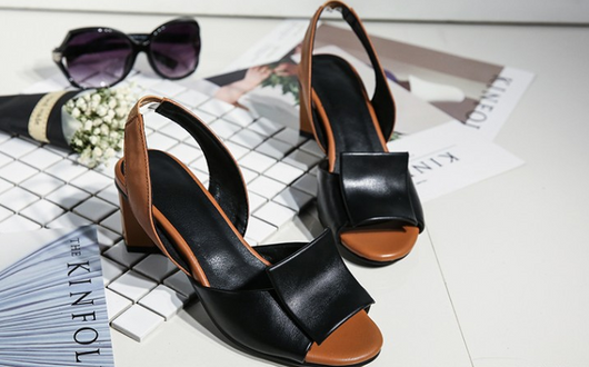 Sandalias de Tacón Bajo Punta Pez para Mujer - Image 12