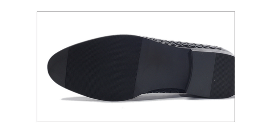 Zapatos de Cuero Tejido para Hombre - Estilo Ejecutivo Casual - Image 8