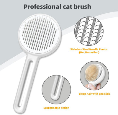 Cepillo Deshedding para Gatos con Botón de Liberación Automática - Image 2