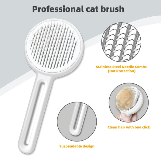 Cepillo Deshedding para Gatos con Botón de Liberación Automática - Image 2