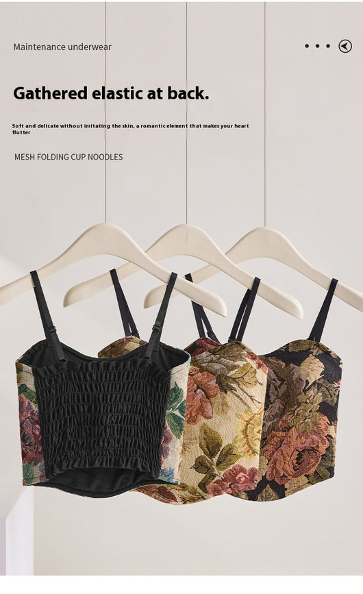 Bolso Sling Floral Vintage con Pliegues Elegantes - Image 20