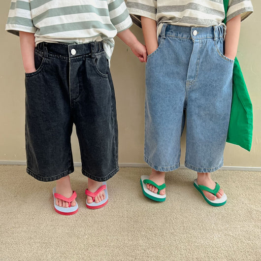 Pantalones Vaqueros Niña Cintura Ancha Estilo Moderno - Image 32
