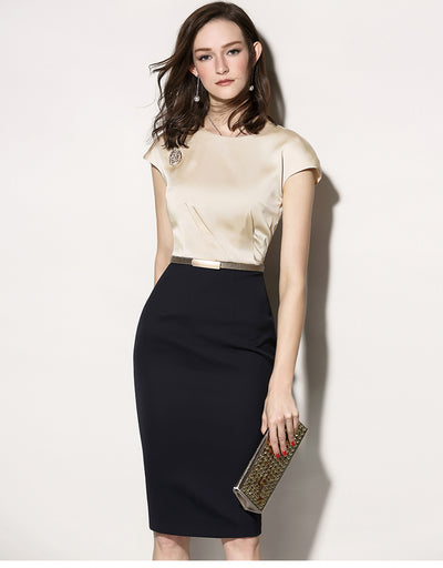 Vestido Profesional Entallado para Mujer con Realce de Caderas - Image 10